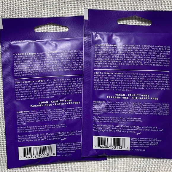 MCJW Bundle! 2x Inches Moisture Treatments & 2 Dream Come True Hair Masks! - Picture 6 of 7